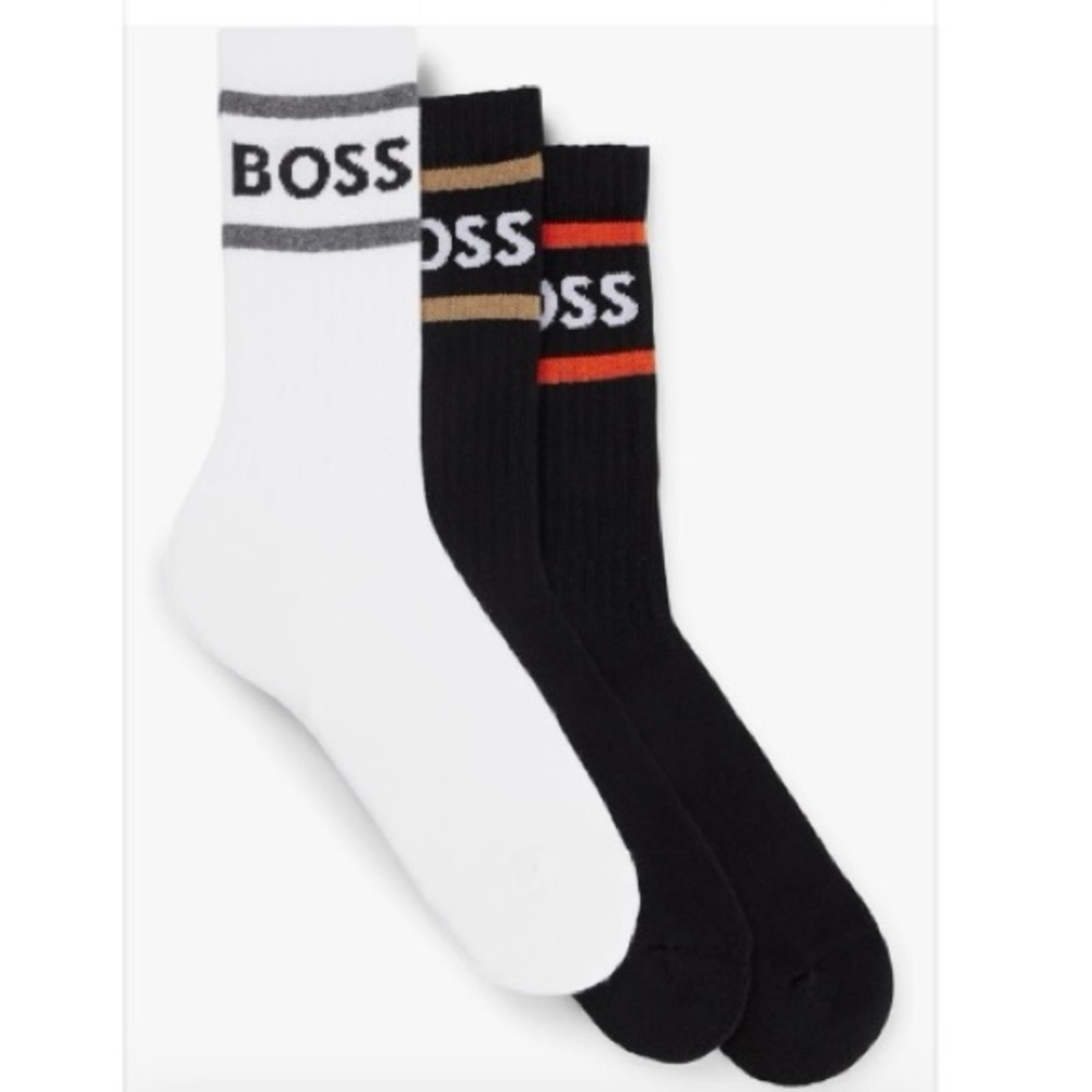 HUGO BOSS Cotton Socks 3-Pack NWT